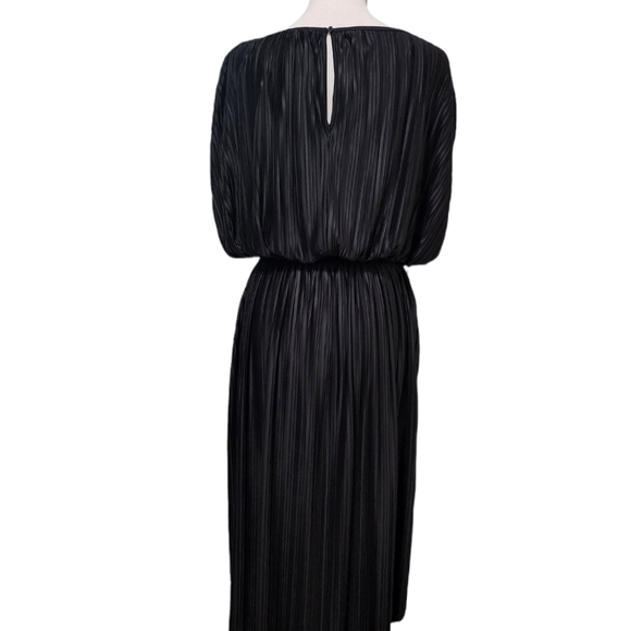 Banana Republic Black Dress | Black Long Pleated Dress for Women Size Sm… - Picture 9 of 17